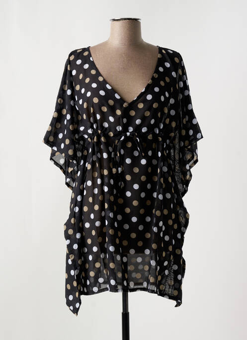 Robe courte manches courtes manches courtes noir MIRACLESUIT femme