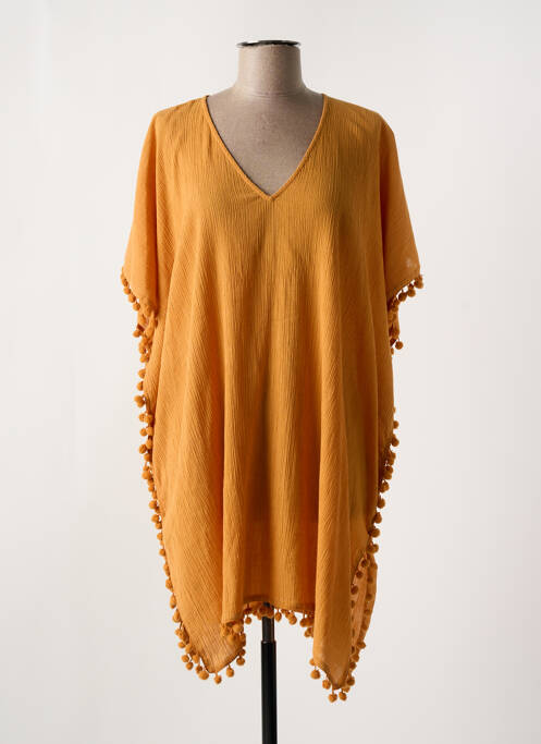 Robe de plage tissage crêpe orange CYELL femme