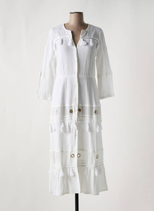 Robe de plage blanc CYELL pour femme