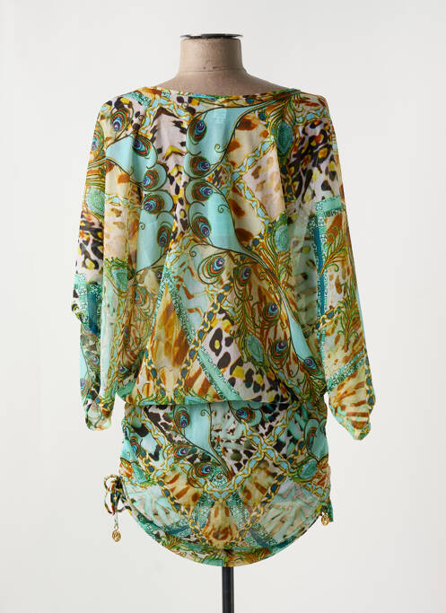 Robe de plage bleu LULI FAMA pour femme