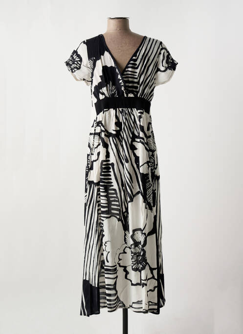 Robe de plage noir MIRADONNA pour femme