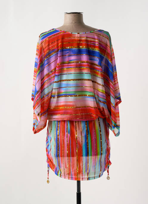 Robe de plage orange LULI FAMA pour femme