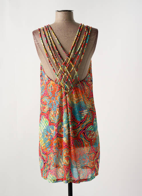 Robe de plage orange LULI FAMA pour femme