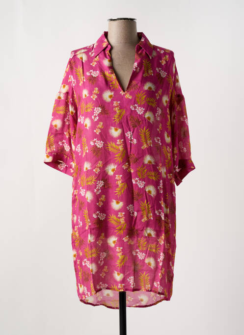 Robe mi-longue rose CYELL pour femme