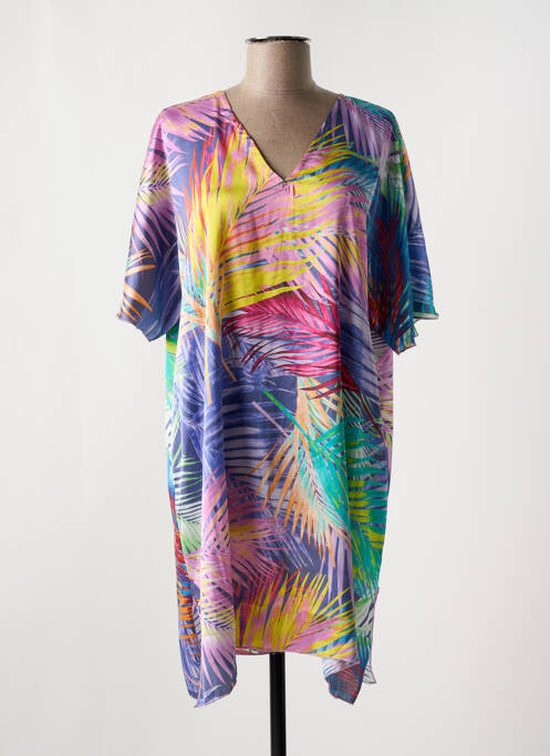 Tunique manches courtes bleu MIRADONNA pour femme