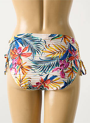 Bas de maillot de bain imprimé tie and dye culotte jaune CYELL femme
