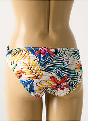 Bas de maillot de bain imprimé tie and dye culotte jaune CYELL femme