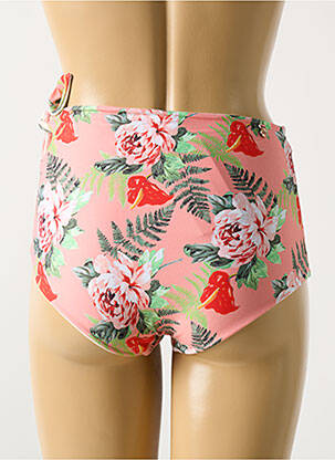 Bas de maillot de bain imprimé tie and dye culotte rose MALAI femme