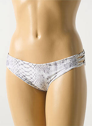 Bas de maillot de bain stretch culotte beige MALAI femme
