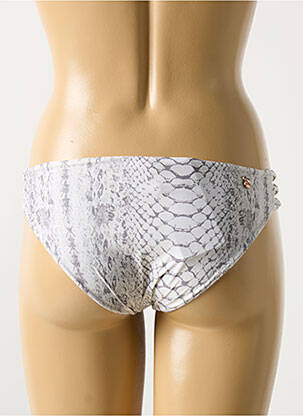 Bas de maillot de bain stretch culotte beige MALAI femme