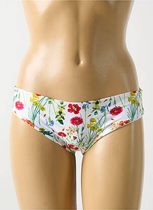 Bas de maillot de bain imprimé fleurs culotte rouge MILONGA femme