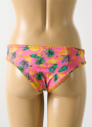 Bas de maillot de bain imprimé tie and dye culotte rose PALMACEA femme