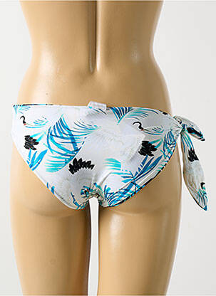 Bas de maillot de bain imprimé tie and dye culotte bleu MALAI femme