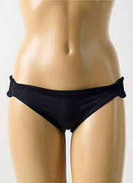 Bas de maillot de bain tissage satiné culotte noir MILONGA femme