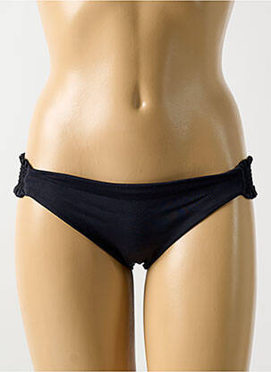 Bas de maillot de bain tissage satiné culotte noir MILONGA femme