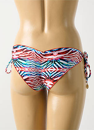Bas de maillot de bain fermeture liens à nouer bikini rouge LULI FAMA femme