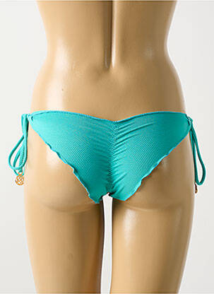 Bas de maillot de bain fermeture liens à nouer bikini bleu LULI FAMA femme