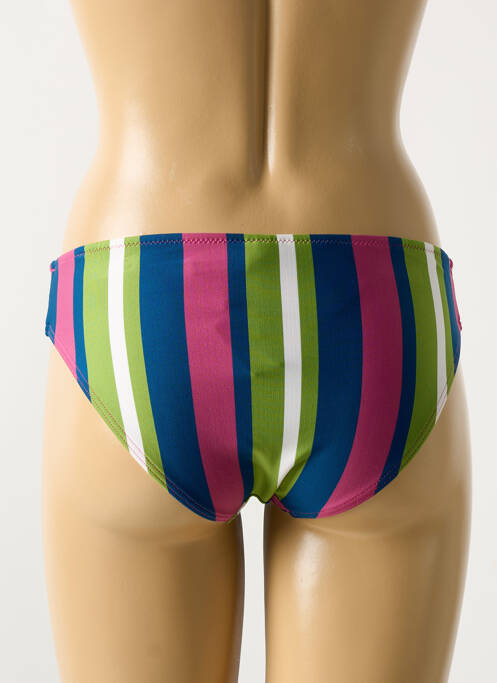 Bas de maillot de bain imprimé rayures culotte vert CYELL femme