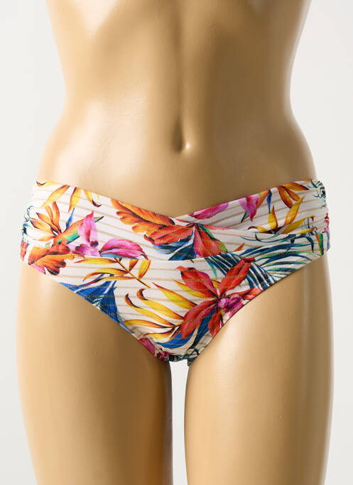 Bas de maillot de bain imprimé tie and dye culotte jaune CYELL femme
