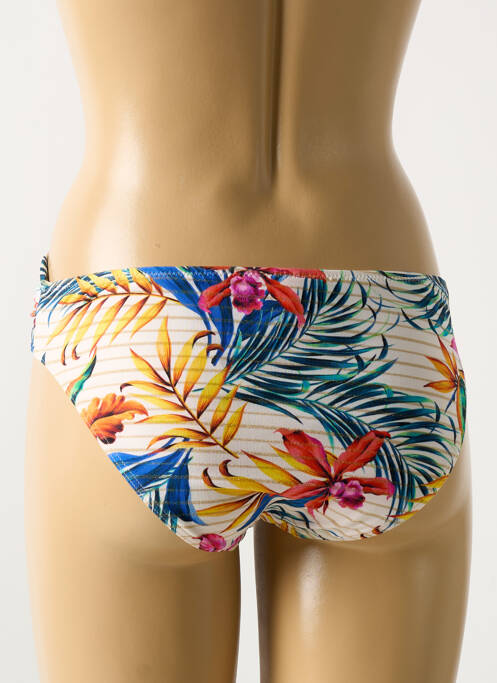 Bas de maillot de bain imprimé tie and dye culotte jaune CYELL femme