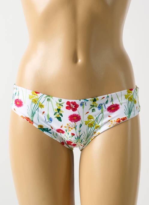 Bas de maillot de bain imprimé fleurs culotte rouge MILONGA femme