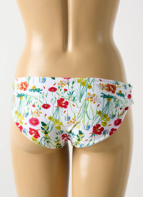 Bas de maillot de bain imprimé fleurs culotte rouge MILONGA femme