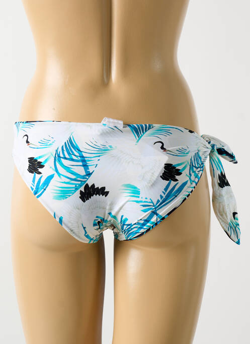 Bas de maillot de bain imprimé tie and dye culotte bleu MALAI femme