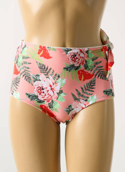 Bas de maillot de bain rose MALAI pour femme