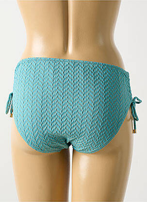 Bas de maillot de bain effet matière satinée culotte bleu CYELL femme