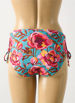 Bas de maillot de bain imprimé fleurs culotte rose CYELL femme