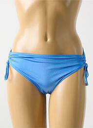 Bas de maillot de bain tissage satiné culotte bleu CYELL femme