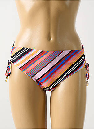 Bas de maillot de bain imprimé fleurs culotte rose CYELL femme