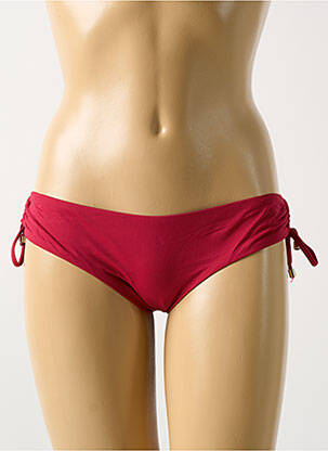 Bas de maillot de bain fermeture liens à nouer bikini rouge CYELL femme