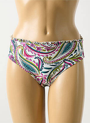 Bas de maillot de bain effet matière satinée culotte violet CYELL femme