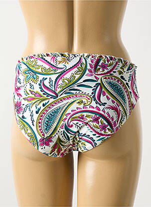 Bas de maillot de bain effet matière satinée culotte violet CYELL femme