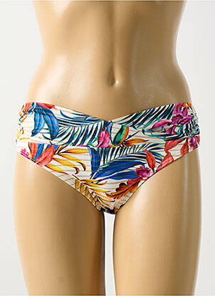 Bas de maillot de bain imprimé tie and dye culotte jaune CYELL femme