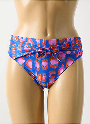 Bas de maillot de bain fermeture liens à nouer culotte bleu CYELL femme