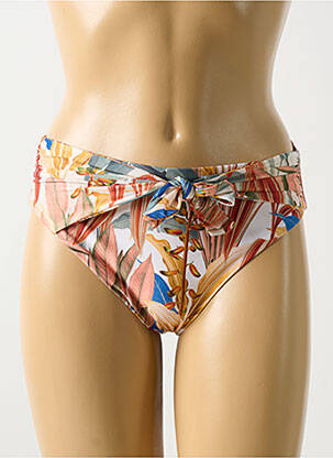 Bas de maillot de bain imprimé tie and dye culotte beige CYELL femme