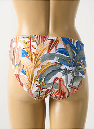 Bas de maillot de bain imprimé tie and dye culotte beige CYELL femme