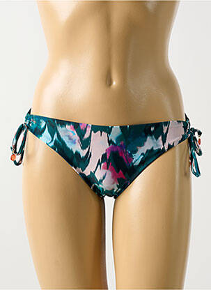 Bas de maillot de bain fermeture liens à nouer bikini vert CYELL femme