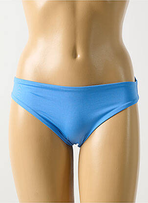 Bas de maillot de bain tissage satiné culotte bleu CYELL femme