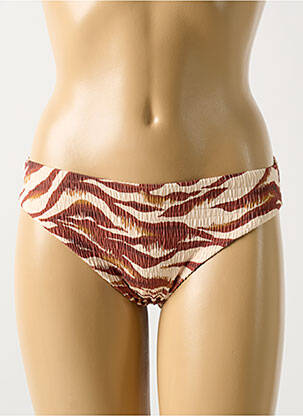 Bas de maillot de bain stretch culotte marron CYELL femme