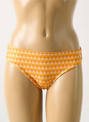 Bas de maillot de bain imprimé fantaisie culotte orange CYELL femme
