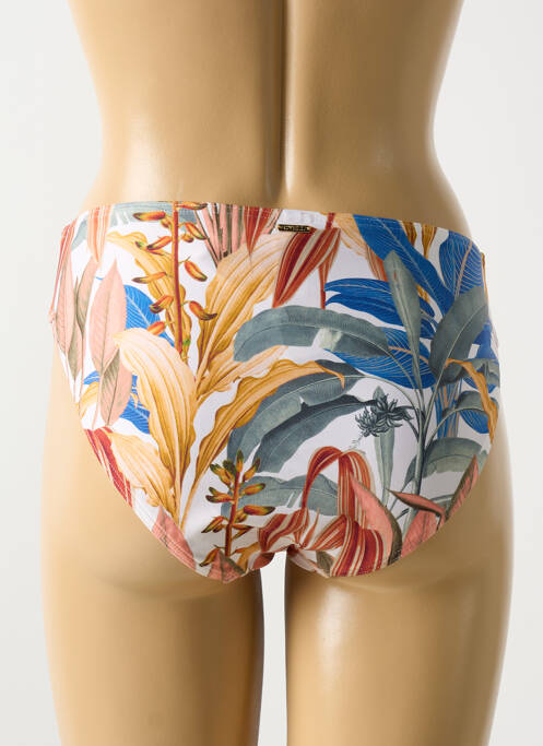 Bas de maillot de bain imprimé tie and dye culotte beige CYELL femme