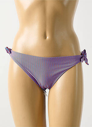 Bas de maillot de bain fermeture liens à nouer bikini bleu CYELL femme