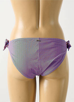 Bas de maillot de bain fermeture liens à nouer bikini bleu CYELL femme