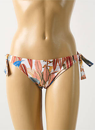 Bas de maillot de bain imprimé tie and dye bikini beige CYELL femme