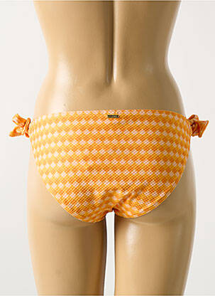 Bas de maillot de bain fermeture liens à nouer bikini orange CYELL femme