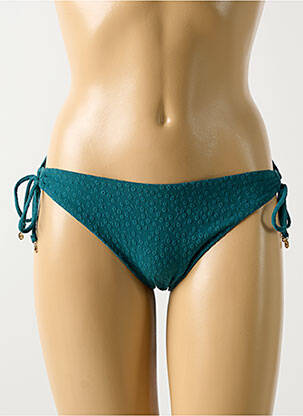 Bas de maillot de bain fermeture liens à nouer bikini vert CYELL femme