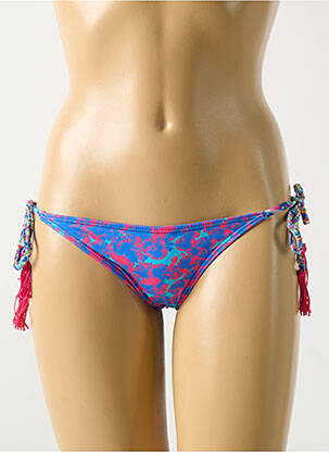 Bas de maillot de bain imprimé fantaisie bikini bleu PALMACEA femme